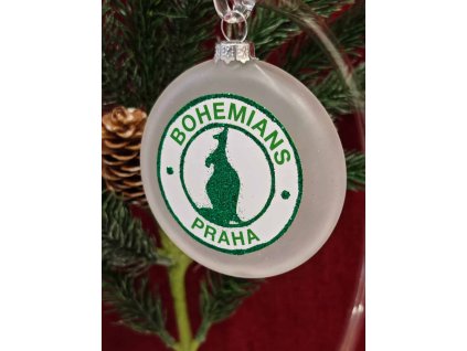 Skleněný medailon 8 cm - Bohemians Praha