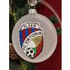 Skleněný medailon 8 cm - FC Viktoria Plzeň