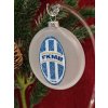 Skleněný medailon 8 cm - FK Mladá Boleslav
