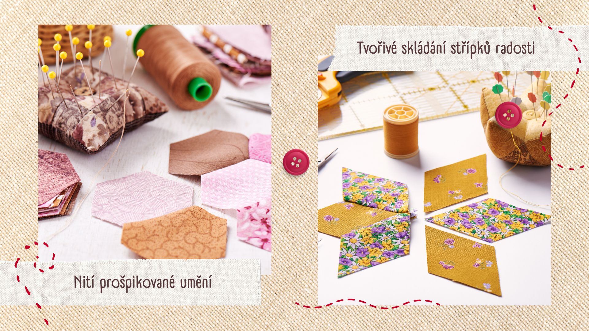Tvořivé skládání střípků radosti patchwork