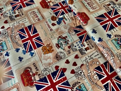 Bavlněná látka Británie