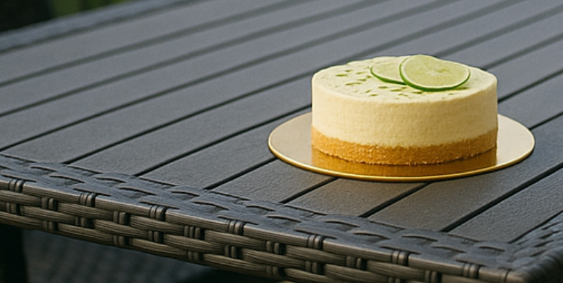 Nepečený limetkový cheesecake