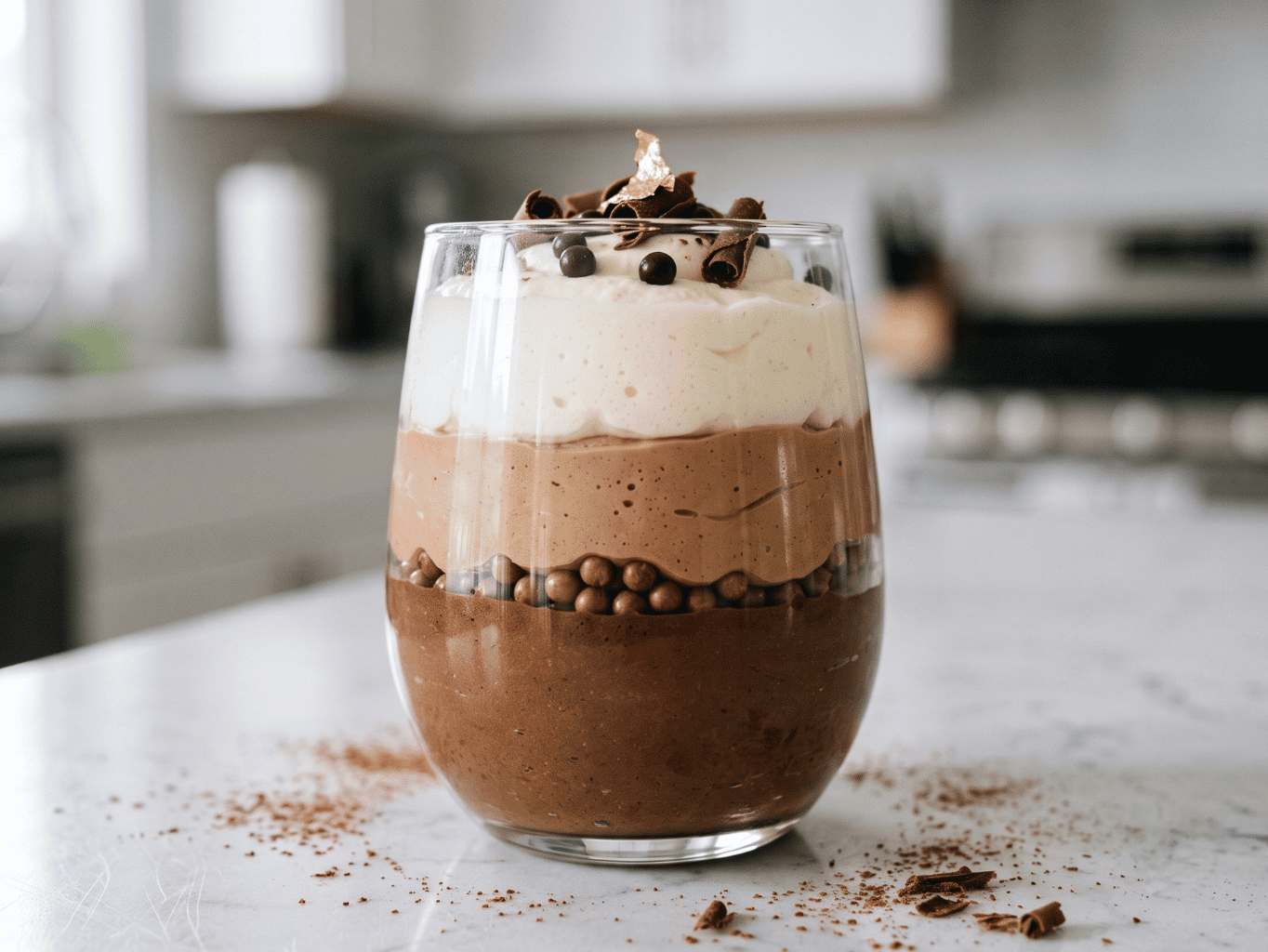 Triple Chocolate dezert do skleničky