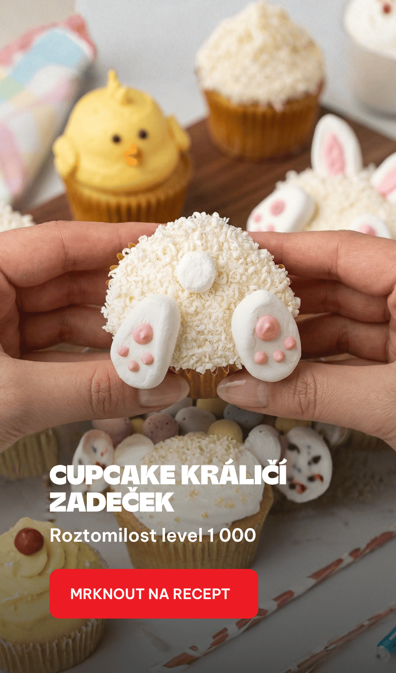 Cupcake králičí zadeček
