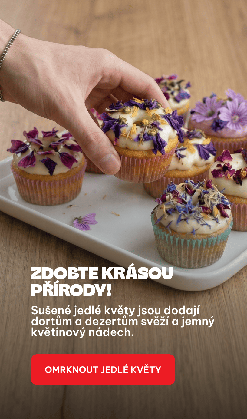 Sušené jedlé květy