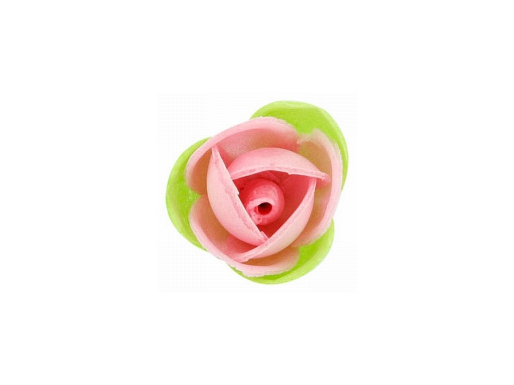 Květ s lístkem růžový (230 ks)