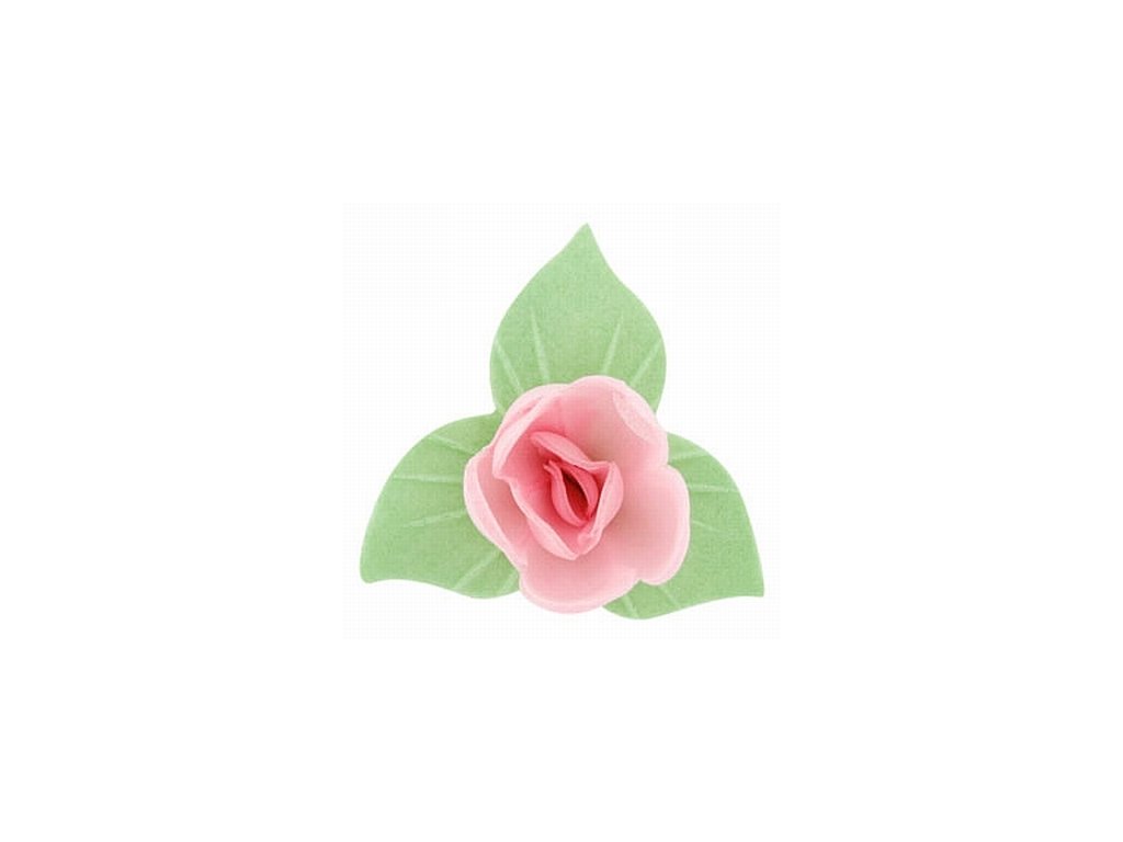 Květ s lístkem růžový (180 ks)