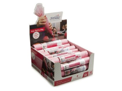 Sáček PVC Kids Pastry Bag 30 × 17 cm ONE WAY (10 ks), CELÝ BOX 24 ks × 10 ks