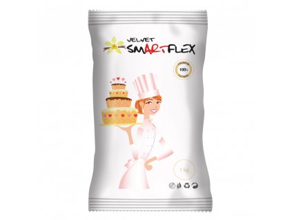 smartflex velvet vanilka 1 kg v sacku potahovaci a modelovaci hmota na dorty 1