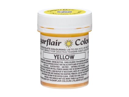 Sugarflair color - čokoládová barva - yellow