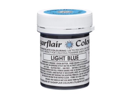 Sugarflair color - čokoládová barva - Light blue