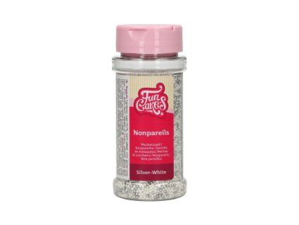 Nonpareils – perličky bílo-stříbrné 80g
