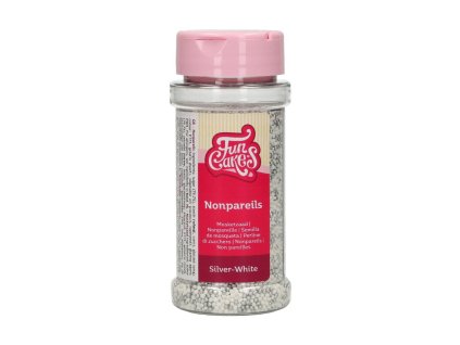 Nonpareils - perličky bílo-stříbrné 80g