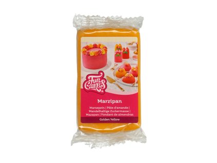 Marcipán Fun Cakes 250 g - Golden Yellow; T01