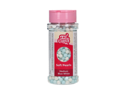 Soft Pearls – perly střední bílo-modré 60 g