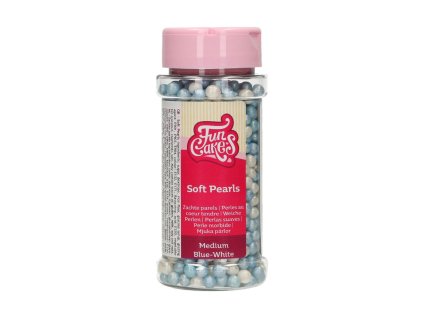 Soft Pearls - perly střední bílo-modré 60g