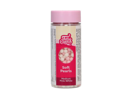 Soft Pearls – perly střední bílo-růžové 60 g