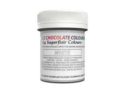 Sugarflair color čokoládová barva White