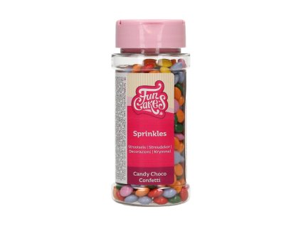 Sprinkles - sypání čokoládové barevné konfety 80 g