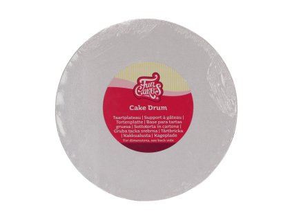 f81065 funcakes cake drum round 20cm white