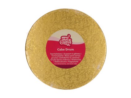 Dortová podložka zlatá O 20 cm, výška 12 mm