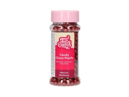 Candy Choco Pearls – perly střední bordeaux 80 g