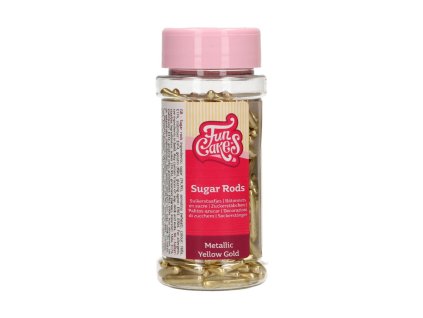 Sugar Rods - tyčinky žluto-zlaté - metalické 70g