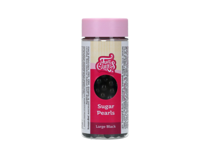 Sugar Pearls – perly velké černé 80 g