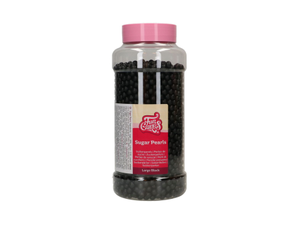 Sugar Pearls – perly velké černé 800 g