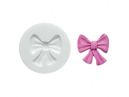 SILICONE MOULD BOW WHITE