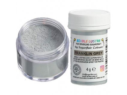 e7028 sugarflair edible lustre franklin grey 4 g