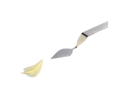 PAVONI Špachtle nerez FLYCHOC na listy z čokolády M 6 x 3 cm