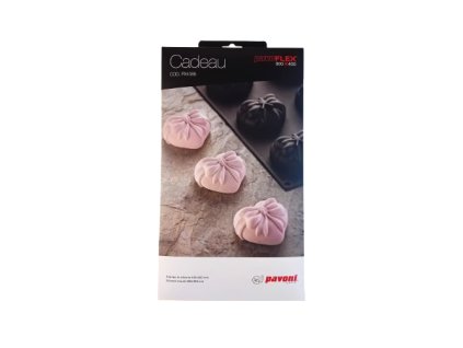 PAVONI Silikonová forma srdce s mašlí - 90 ml; 01