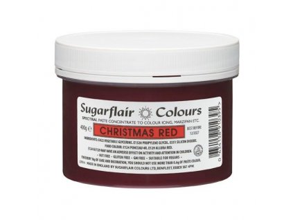 A214 Christmas Red 400 g (Vánoční červená) - Sugarflair