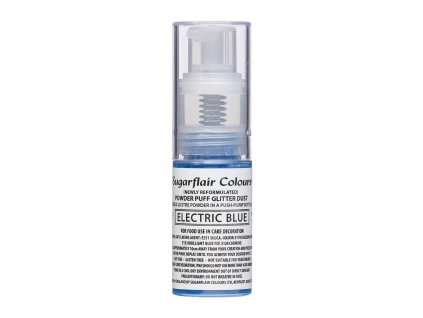 Prachový lesk v rozprašovači Electric blue (Modrá) - Sugarflair