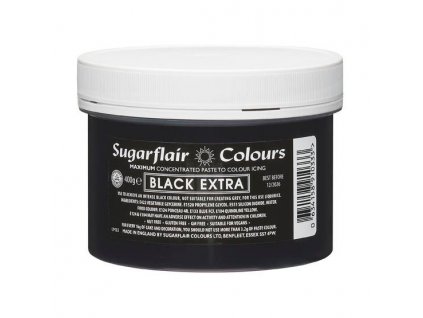 C202 Black Extra 400 g (Černá) Sugarflair