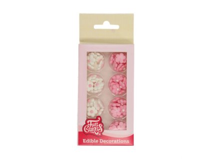 FUNCAKES Cukrové ozdoby květiny mini mix  - 64 ks