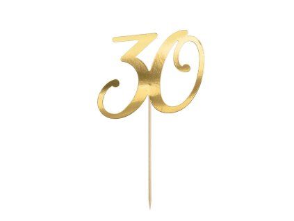 Zápich číslo 30 zlatý