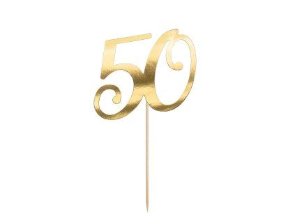 Zápich číslo 50 zlatý