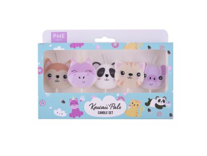 PME Svíčky – Kawaii zvířátka 5 ks
