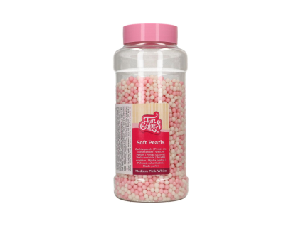 Soft Pearls – perly střední bílo-růžové 500 g