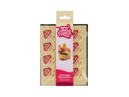 FUNCAKES Vánoční čokoládové dekorace Mikuláš 12 ks