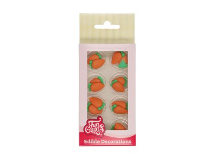 FUNCAKES Cukrové ozdoby mrkev (16 ks); 01