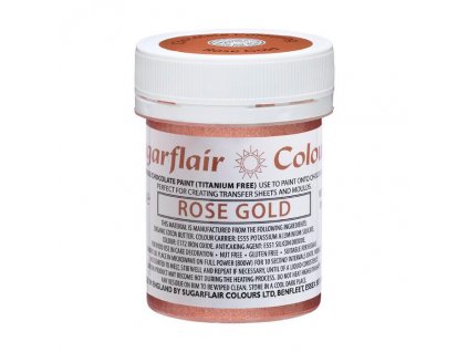 Sugarflair color- čokoládová barva - ROSE GOLD