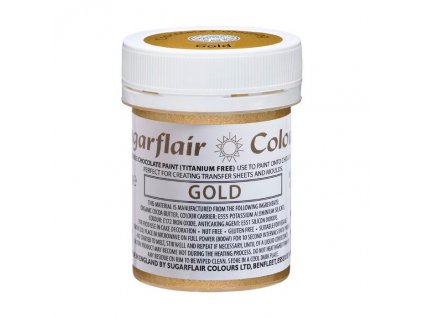 Sugarflair color- čokoládová barva - GOLD