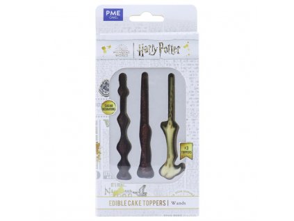 HPW611Harry Potter - jedlá dekorace hůlka (3 ks)