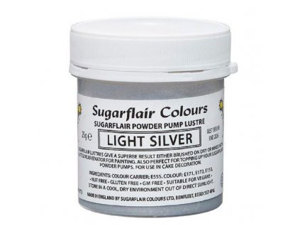 po comestivel sugarflair light silver 25g recarga