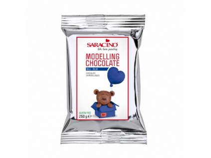 Modelovací čokoláda modrá 250g