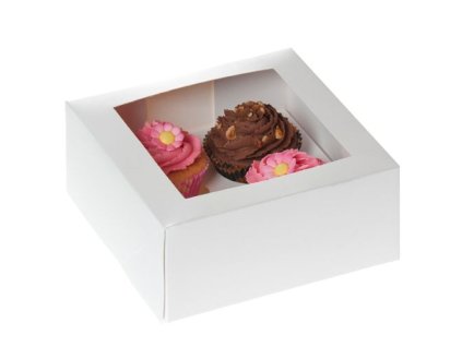 Box na cupcakes - 4 pozice, 2ks