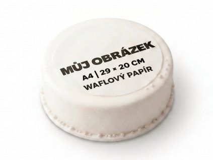 TISK NA WAFLOVÝ JEDLÝ PAPÍR A4 EASY 01